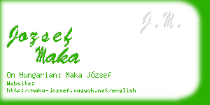 jozsef maka business card